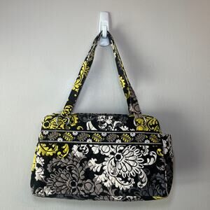 Vera Bradley Women's Baroque Floral Print Quilted Medium Handbag Purse